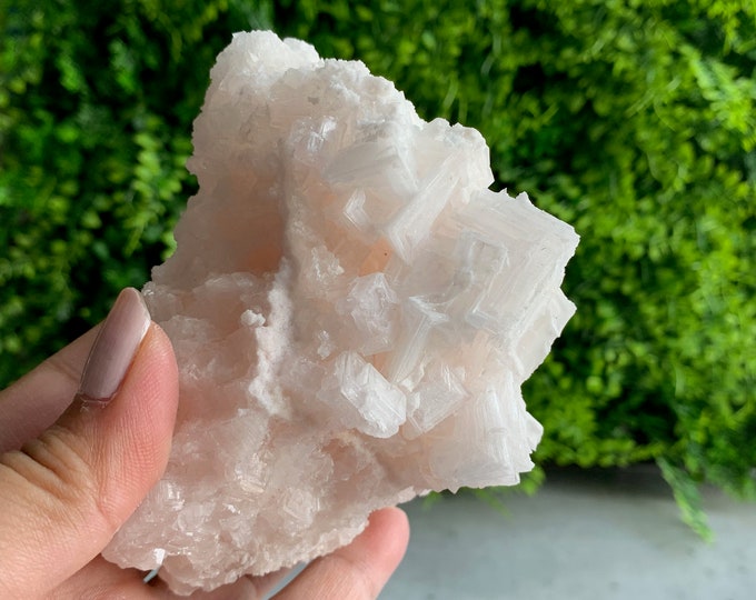 241g Pale Pink Halite Specimen, High Shine, High Quality, Searles Lake, Inyo County, California, Stone of Self Love