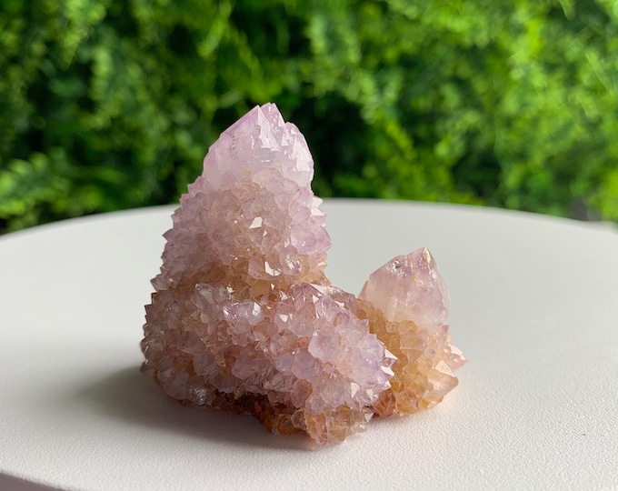 68g Spirit Quartz / Cactus Quartz Amethyst Cluster with Citrine, South Africa, Stone of Relaxation