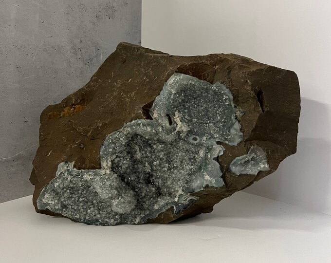 23lb! Green Amethyst Show Piece Cluster, Natural Prasiolite, Uruguay, Stone of Peace