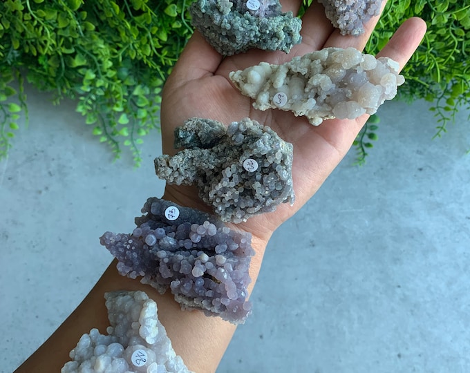 Medium Grape Agate Specimen, High Quality, Chalcedony, 59g to 78g, Botryoidal Crystals, Stone of Tranquility, Pick Your Own