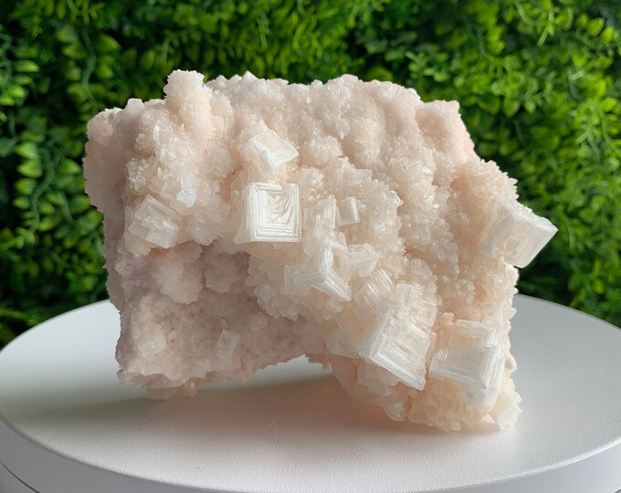 389g Pale Pink Halite Specimen, High Shine, High Quality, Owens Lake, Inyo County, California, Stone of Self Love