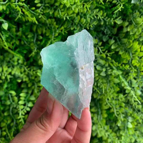 Sweet Green Fluorite Chunk, Intuitively Chose, Stone of Relaxation