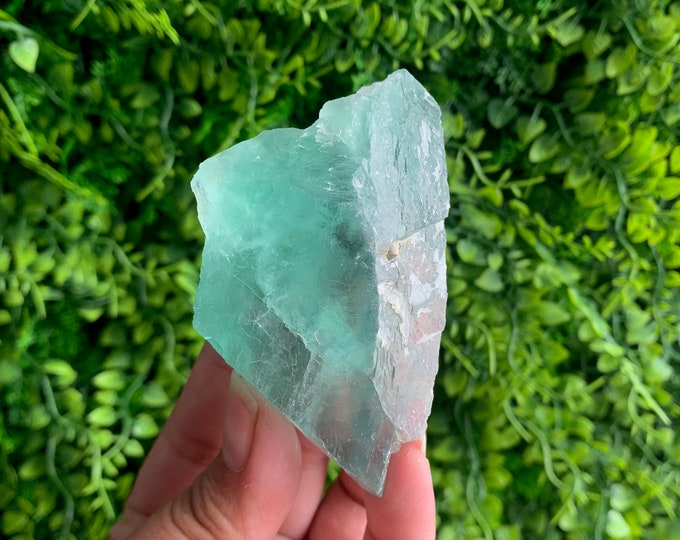 Sweet Green Fluorite Chunk, Intuitively Chose, Stone of Relaxation