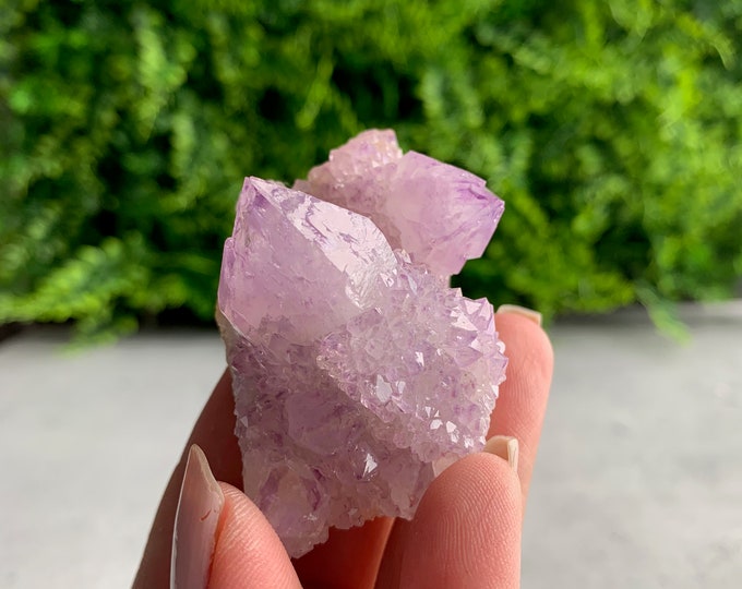 67g Spirit Quartz / Cactus Quartz Amethyst Cluster with Citrine, South Africa, Stone of Relaxation