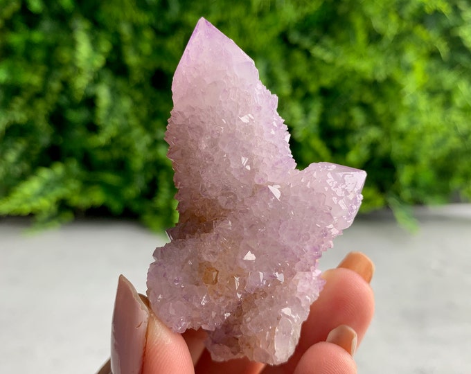 67g Spirit Quartz / Cactus Quartz Amethyst Cluster with Citrine, South Africa, Stone of Relaxation