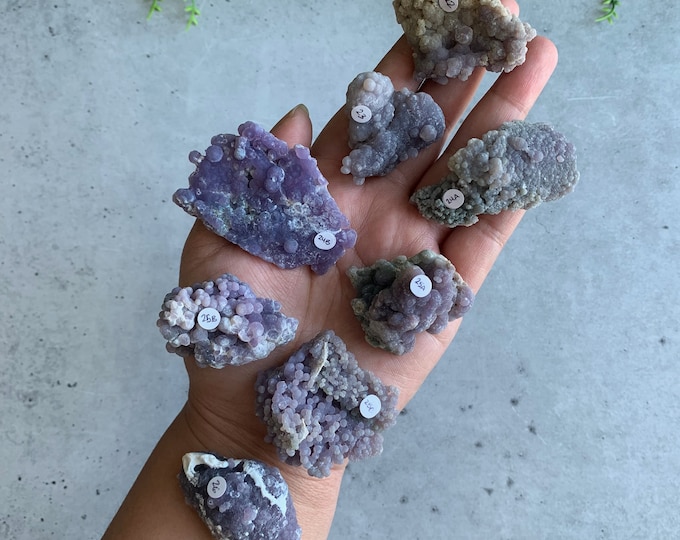 Small Grape Agate Specimen, High Quality, Chalcedony, 22g to 26g, Botryoidal Crystals, Stone of Tranquility, Pick Your Own