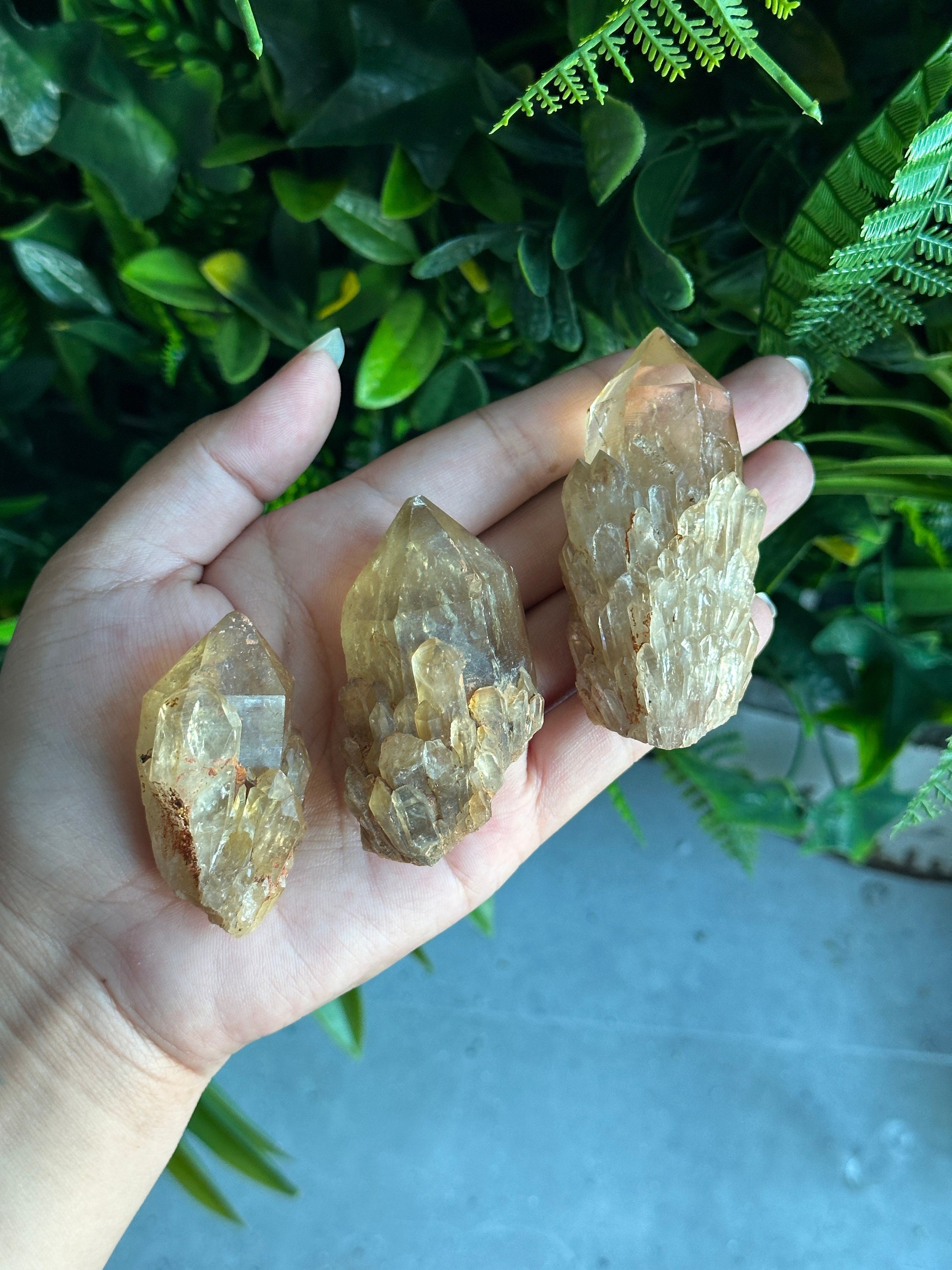 シトリンクラスター シトリン パイナップルクォーツ クラスター 754g