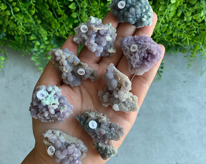 Extra Small Grape Agate Pocket Stones, High Quality, 18g to 20g, Chalcedony, Botryoidal Crystals, Stone of Tranquility, Pick Your Own