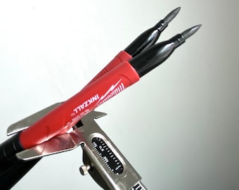 2-PACK Carbon Fiber Milwaukee Pen, Awl, Paracord Knot Spike, Marlin Spike, Tactical Sharpie Non Metallic