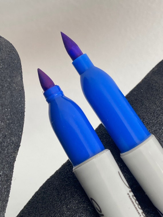G10 Blue EDC (2pcs) Large and Mini Sharpie Set Tactical Pen Paracord Tools, Marlin Spike, AWL, Non-Metallic, Fine Point, 2 for 1 package
