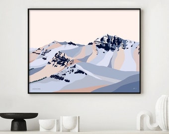 Jackson Hole, Cody Peak Art Print
