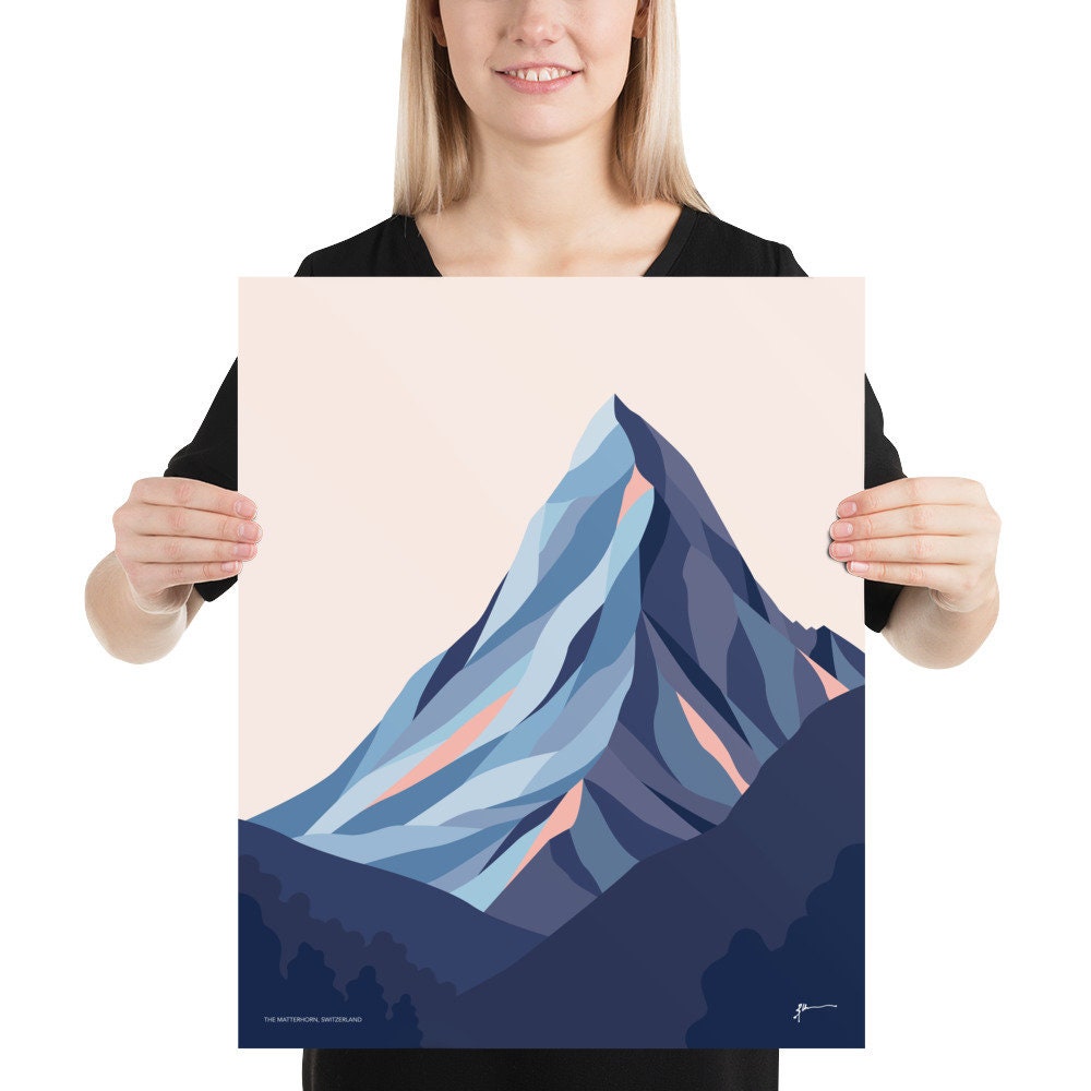 現代アートの「冬のマッターホルン」(3D painting） 3D art Matterhorn in Winter (3D painting) Outdoor Painting