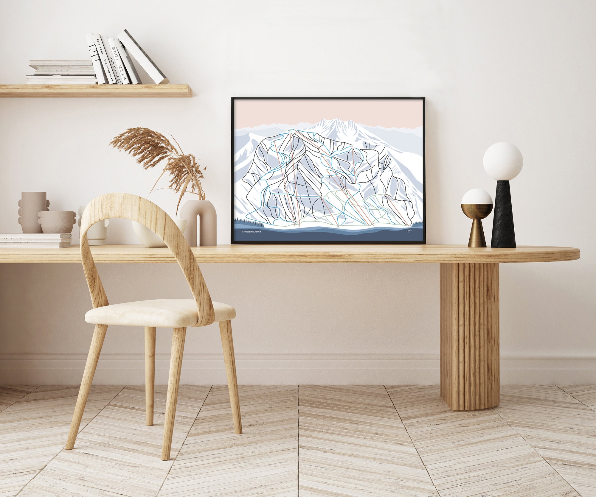 Snowbird Map.pdf Snowbird Utah Ski Trail Map Art Print - Etsy