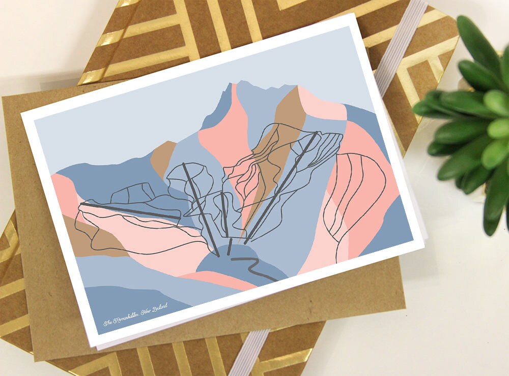 The Remarkables Trail Map The Remarkables Resort Trail Map Mountain Range Queenstown | Etsy Uk