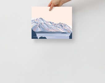 Roy's Peak Art Print: Lake Wānaka, New Zealand Mountain Landscape