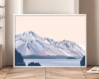 Roy's Peak Art Print: Lake Wānaka, New Zealand Mountain Landscape