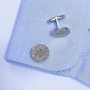 Islamic Dua Cufflinks: Personalized Sterling Silver Muslim Gift