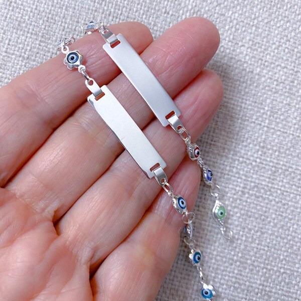 Name Plate Bracelet Etsy