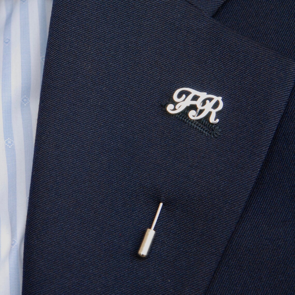 Personalized Initial Lapel Pin Personalized Name Pin Suit - Etsy