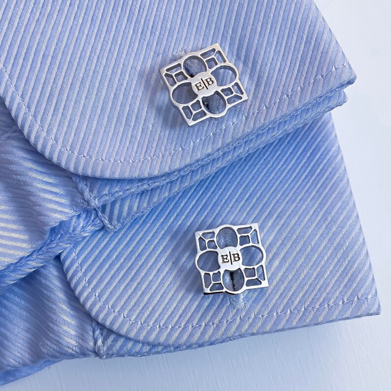 Custom Cufflinks for Groom Wedding Cufflinks Personalized Etsy