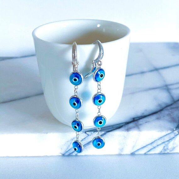 Collana occhio di Horus egiziano con ciondolo gioielli da uomo e donna in argento sterling 925 - Aurora Tears