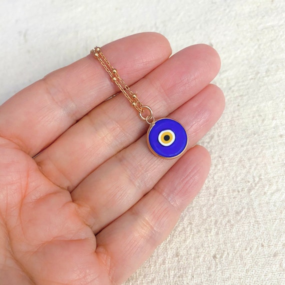 Blaue Augen Anhänger Türkische Evil Eye Halskette Geschenk 