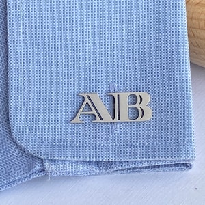 Personalized Name Cufflinks, Customize it with Your Letter, Initials 925 Sterling Silver, Gold Cufflinks, Cufflinks for men, Gift for men
