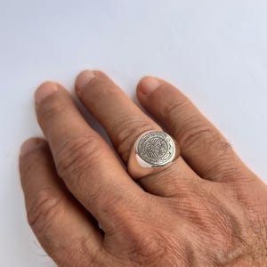 Salawat Dua Ring, Men Jewelry, 925 Sterling Silver, Islamic Dua Ring, Müslim Dua Gift Ring, Prayer Salawat, Ayatel Kursi Dua Ring