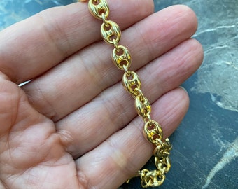 Catena Di Ancoraggio Mariner Riempita In Oro 18 Carati Da 6 - Foto 10