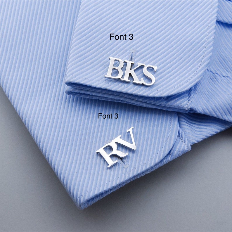 Cufflink Set for Him Personalized Name Cufflinks Groomsman Etsy