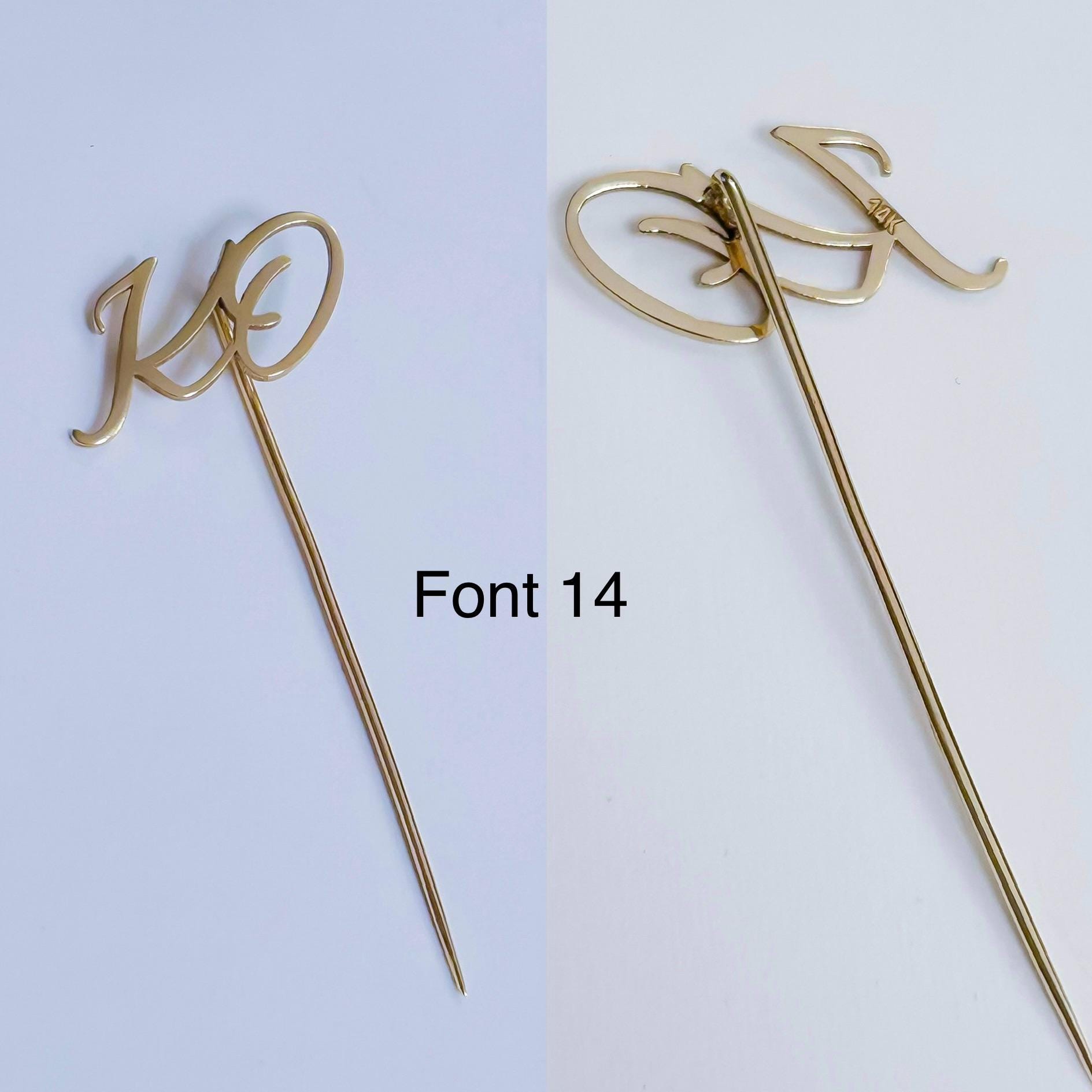 thumbnail image 2 of 14kt Gold Plated Number 1 Lapel Pin By Jewelry-Mania - USA Made 2 of 4