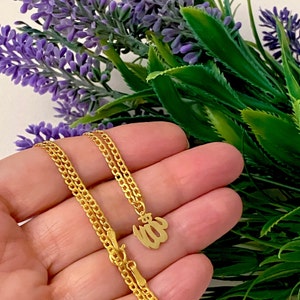 Allah Name Charm, Islamic , Arabic Calligraphy Gift, Custom Jewelry, Gift For Eid, Islamic necklace, Gift for mom