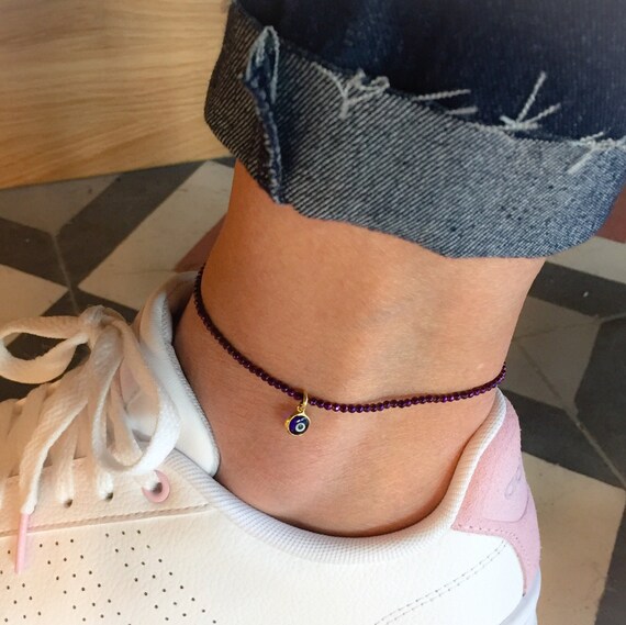 Hematite clearance ankle bracelet