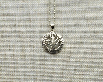 Collar con colgante del Árbol de la Vida de plata de ley