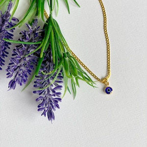 Silver Evil Eye Necklace, Third Eye Necklace, Evil Eye Choker, Silver Eye Pendant, Eye Charm Necklace, Dainty Eye Necklace, Protection