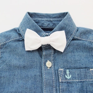 White Bow Tie, White Baby Bow Tie, Bow Tie Boy, Baby Bow Tie, Baby White Bow Tie, Toddler Bow Tie, Baby Blessing Bow Tie, Baby Boy Bow Tie image 1