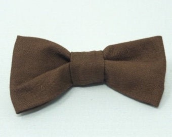 Brown Bow Tie, Baby Bow Tie, Adult Brown Bow Tie, Toddler Bow Tie, Brown Wedding Bow Tie, Cute Baby Bow Tie, Sable Brown Bow Tie, Alligator