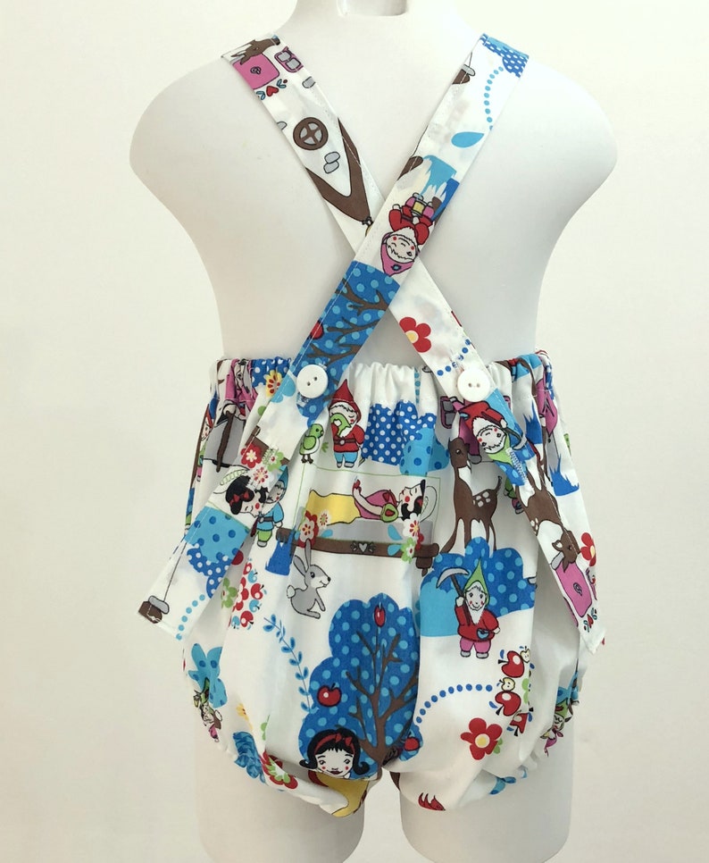 Newborn Snow White and the Seven Dwarfs romper Baby Lock mameluk bodysuit Snow White Baby Romper