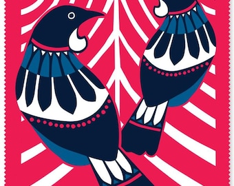 Lens Cloth, Cleaning Wipe - New Zealand - Tui Birds