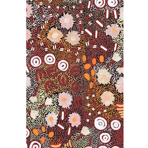 Aboriginal Tea Towel, Kitchen Towel - Samantha Napangarti - 100% Microfibre - Australia, Indigenous, Dot Art, Souvenir, Gift