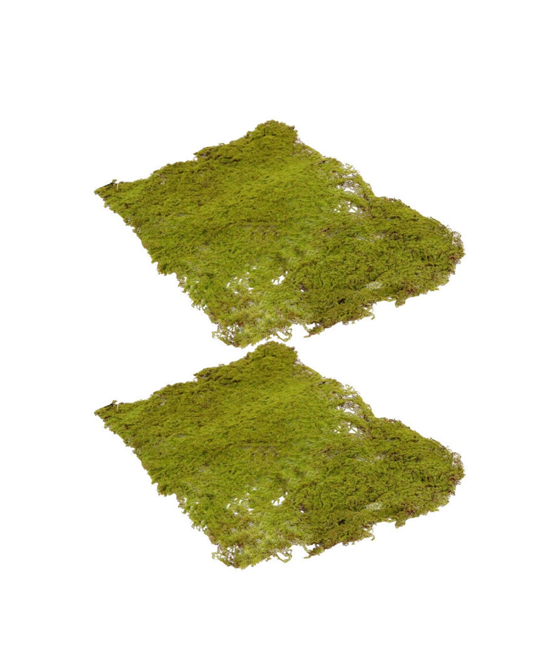 2 x Wired Fake Moss Mats Each 40x30cm 15.7x11.8 Etsy