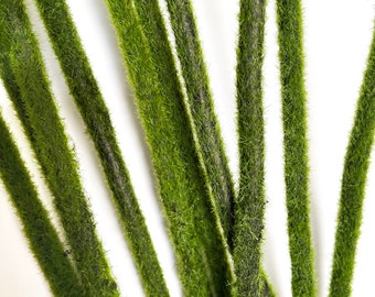10 x Thick Moss Sticks, Stems, 100cm - Wired - Artificial, Fake
