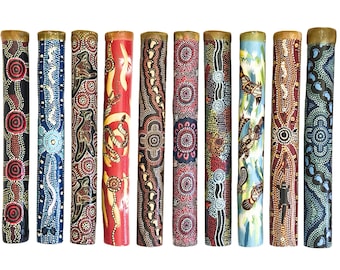 40cm / 16" Didgeridoo - Bamboo, Decorative - Aboriginal, Dot Art, Australia - Various Designs #2