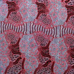 Aboriginal Fabric, Material - Cotton - Australian - Women Dreaming Black - Indigenous - Choose your size