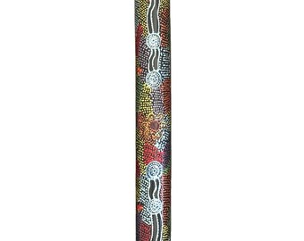 ディジュリドゥ 木製 アボリジニアート風 40cm / 16インチ ディジュリドゥ - 竹製、装飾用 - アボリジニ、ドット