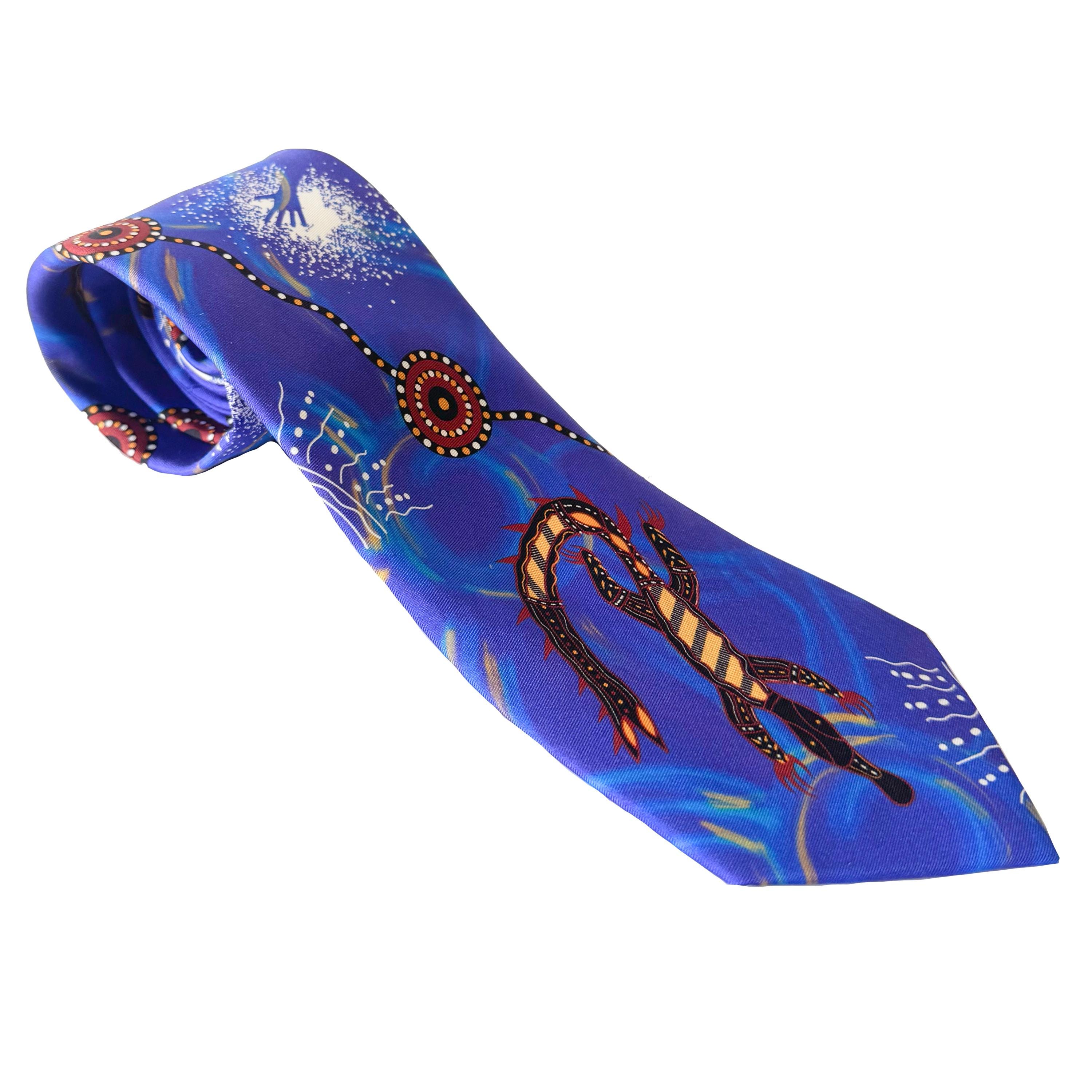 aboriginal silk ties