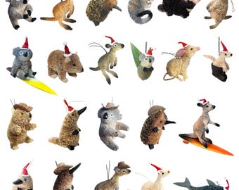 Christmas Ornament, Figurine - Hanging - Australian Animal - Buy 2+ and Save!