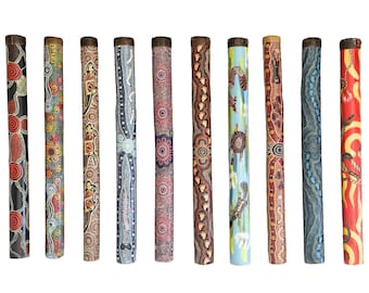 24インチ / 60 cm ハードウッドディジュリドゥ - アボリジニアート