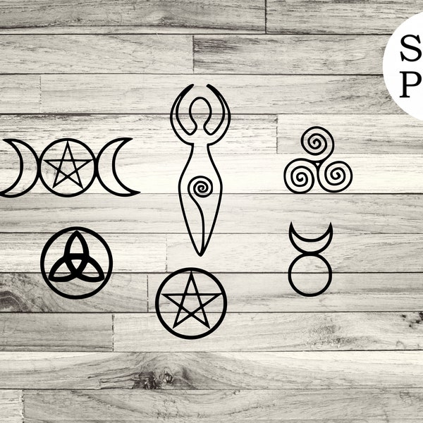 Wiccan/Pagan/Witchcraft Symbols SVG|PNG