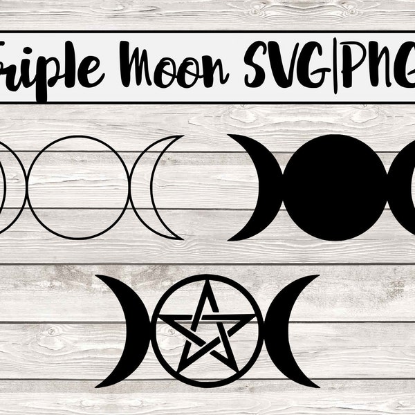 Triple Moon SVG|PNG